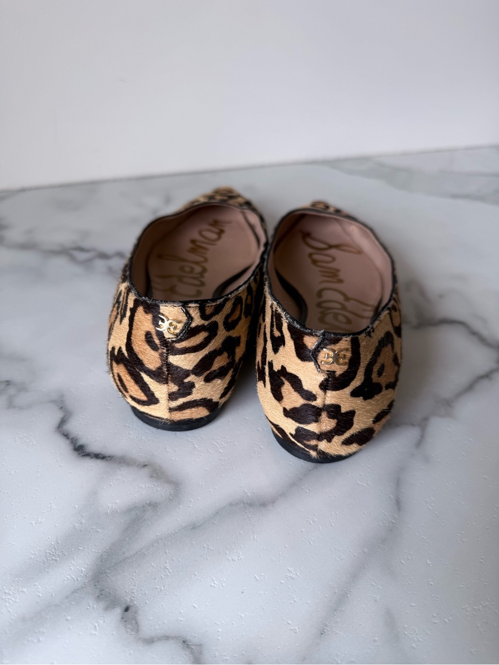 Sam Edelman Hazel Leopard Print Pointed-Toe Flats Closet Staple Chic size 9.5 - Picture 6 of 8